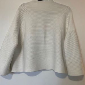 White oversized sweater